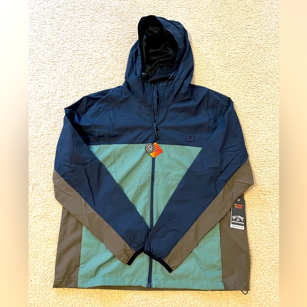 💥NWT billabong Multi-Color Hooded Jacket
